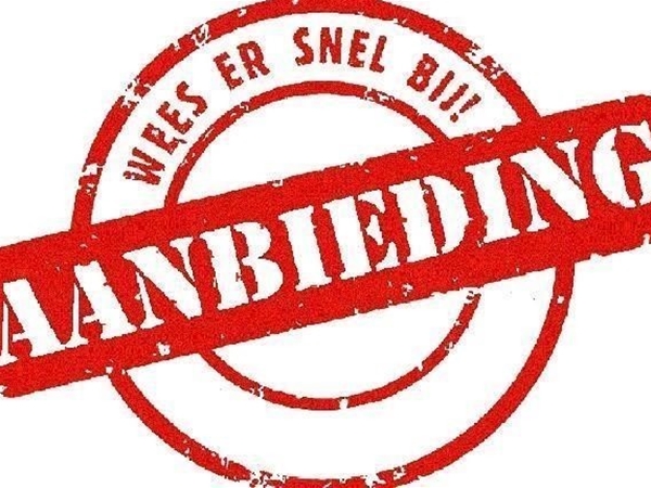 Weekadvertentie en weekendknaller!