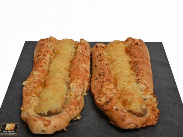 Half gehaktananas stokbrood