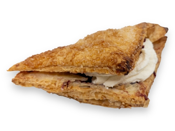 Kersenflap met slagroom