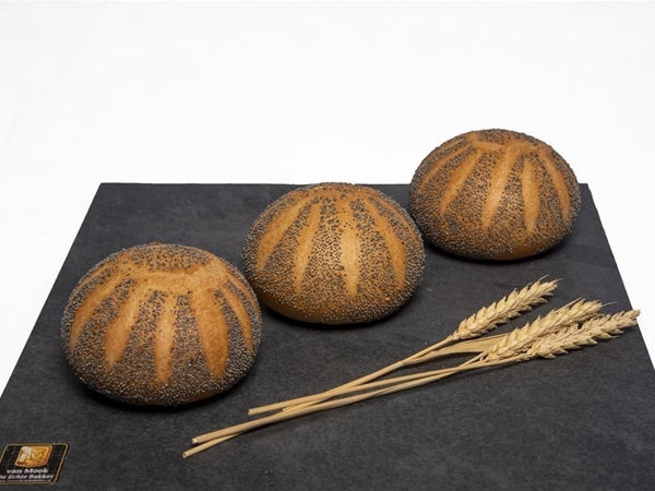 Krokante bol maanzaad wit